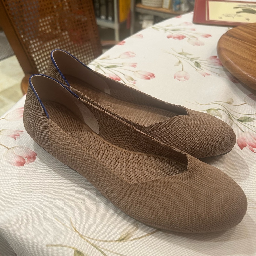 Rothy's Taupe Women's Flats, brand new & never worn